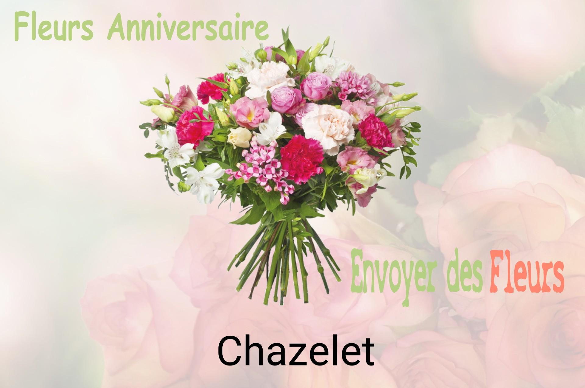 Bouquet de fleurs d’anniversaire livré à Chazelet