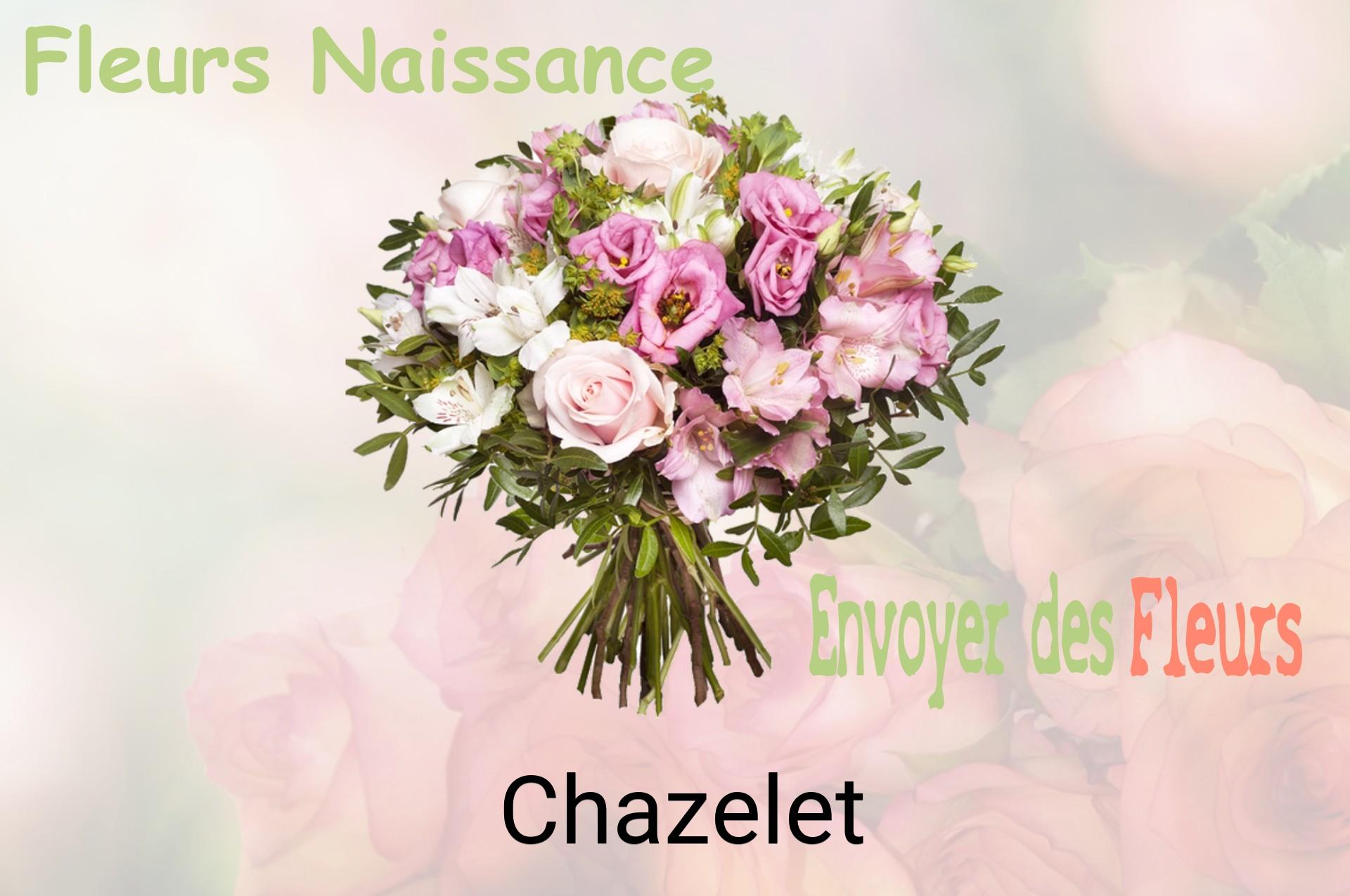 Bouquet de fleurs de naissance livré à Chazelet